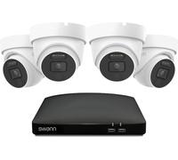 SWANN SWDVK-8588041D1TB 8-channel 4K Ultra HD DVR Security System - 1TB, 4 Dome Cameras, White,Black