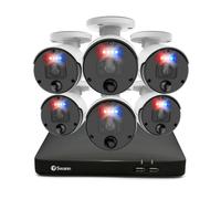 Swann Master-Series NVR Security System with 2TB HDD, 4K HD, 6 Camera 8 Channel, Wired CCTV Outdoor Indoor, PoE, Spotlights, Flashing Lights, Colour Night Vision, Heat Motion Detection, 879906