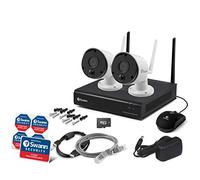 Swann Wi-Fi 4 Channel 1080p Security Camera Kit, NVW-490 and 2 x 4K Cameras