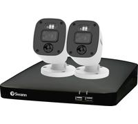 Swann Wired 1080p DVR Security System Smart Home Security Camera - Black / White, Black