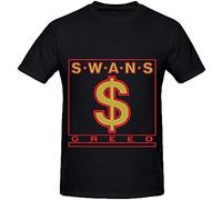 Swans Greed Soundtrack Mens O Neck Cotton Tee Shirts Black S