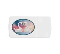 'Swans in Love' Pill Box with Tablet Splitter (PI00034198)