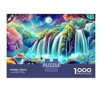 Swans in Paradise Puzzle 1000 Pieces, Whimsical Challenge Toy Jigsaw Puzzles for Adults And Kids Age 14 Years Up 38x26cm/1000pcs