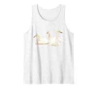 Swans in Snow Beautiful Bird Lover Wildlife Tank Top