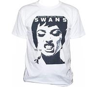 Swans Men T Shirt Art Noise Punk Big Black Wire Bauhagig Band Music Graphic Tee White S