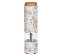 Swans Roses White Electric Pepper Grinder Auto Salt Grinder Mill