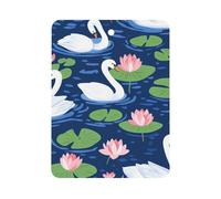 Swans Water Lilies in Pond Car Air Freshener Aromatherapy Tablet Hanging Decor for Rearview Mirror Dorm