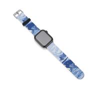 Swans Winter Snow Scene Silicone Watch Band Compatible with IWatch Series Ultra 1, 2, Series 9, 8, 7, 6, 5, 4, 3, 2, 1, SE