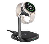 SwanScout Charger Stand for Garmin Watch Forerunner 255/165/55, Vivoactive 6/5, Instinct 3/2, Venu, Fenix, Tactix, Approach, Quatix Series and for Multiple Garmin Watch Devices, SwanScout 505GM(Black)