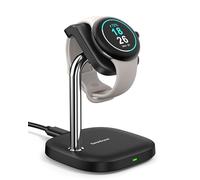 SwanScout Charger Stand for Google Pixel Watch 3/2 (Not for Google Pixel Watch 1), SwanScout 505G2, Magnetic Fast Charging Dock for Pixel W atch 3/2 (Black)