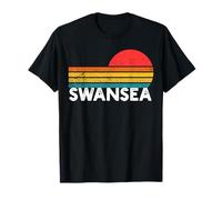 Swansea Vintage Sunset Home Town T-Shirt