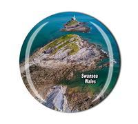 Swansea Wales UK Fridge Magnet Travel Souvenir Gift Crystal Refrigerator Magnetic Sticker Collection