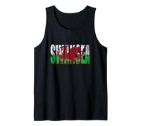 Swansea Wales Welsh Dragon Flag Vintage Swansea Tank Top
