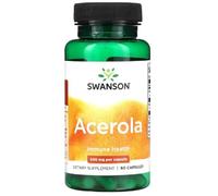 Swanson - Acerola, 500mg | Natural Vitamin C and Antioxidant Support - 60 Capsules
