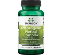 Swanson Rhodiola Ashwagandha Ginseng Complex stress support 60 pcs, capsule