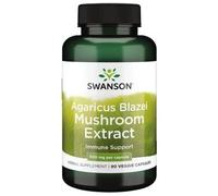 Swanson Agaricus Blazei Mushroom Extract Capsules 500 mg Vegan - 90 Capsules