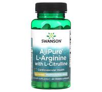 Swanson AjiPure L Arginine + L Citrulline Pump Support Capsules - 60 Vegan Capsules