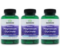 Swanson Albion Magnesium Glycinate 133mg 90 Capsules X 3