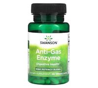 Swanson - Anti Gas Enzyme Formula | Digestive Support for Bloating & Gas Relief | Multi-Enzyme Blend - 90 Capsules