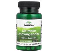 Swanson Ashwagandha KSM-66 Stress Support 250mg Capsules - 60 Vegan Capsules