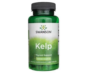 Swanson Atlantic Sea Kelp Iodine Source 225mcg Thyroid Support 250 Tablets