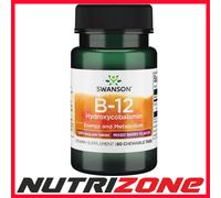 Swanson B-12 Hydroxycobalamin 1000mcg - 60 chewable tablets