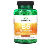 Swanson, B6 Pyridoxine, 100 mg, 250 Capsules