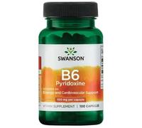 Swanson B6 Pyridoxine 100mg Capsules 100 Capsules
