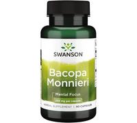 Swanson Bacopa Monnieri Cognition 250mg Cognitive Support Capsules - 90 Capsules