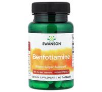 Swanson Benfotiamine Vitamin B1 160mg Daily Wellness Support Capsules - 60 Capsules
