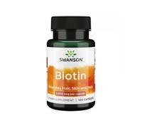 Swanson Biotin Hair Skin Nails 5000mcg Beauty Support Capsules - 100 Capsules