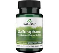 Swanson, Broccoli Sprout Extract, with Sulforaphane, 60 Vegan Capsules, high Strength, Vegetarian, Soy Free, Gluten Free, Non-GMO