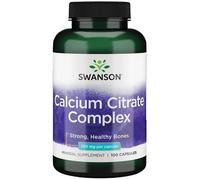 Swanson Calcium Citrate Complex 250mg Capsules 100 Capsules
