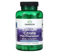 Swanson - Calcium Citrate + Magnesium | Bone & Muscle Support in Balanced Mineral Ratio | 150 Capsules