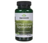 Swanson Certified Organic Spirulina 500 mg, 180 tablets
