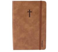 Swanson Christian Products Brown Wineskin Journal | Faux Leather Notebook | A5 Softcover Notebook | 196 College Ruled Pages | Daily Journal for Writing Work Notebook Note-Taking