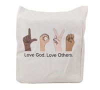 Swanson Christian Products Canvas Tote Bag, Love God Love Others