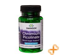 SWANSON Chromium Picolinate 100 Capsules Blood Sugar Support Supplement
