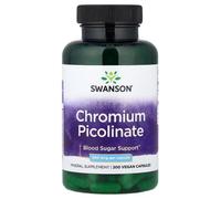 Swanson Chromium Picolinate Chromium Picolinate for various metabolic processes 200 pcs, capsule, 200 mcg