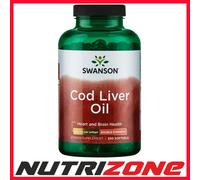Swanson Cod Liver Oil 700mg Double-Strength - 250 softgels