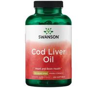 Swanson Cod Liver Oil 700mg Double-Strength Softgels 250 Softgels