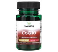 Swanson - CoQ10 100mg | Cellular Energy & Heart Health Support | Ubiquinone Antioxidant - 50 Capsules