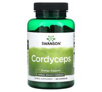 Swanson Cordyceps Cordyceps for energy support and metabolism 120 pcs, capsule, 600 mg