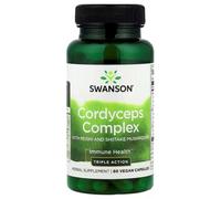 SWANSON CORDYCEPS COMPLEX WITH REISHI & SHIITAKE MUSHROOMS 60 VEGAN CAPS