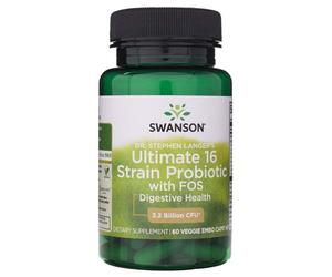 Swanson Dr Stephen Langer's Ultimate 16 Strain Probiotic 3.2 Billion CFU 60 Caps
