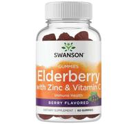 Swanson Elderberry Gummies with Zinc & Vitamin C, Berry - 60 Gummies