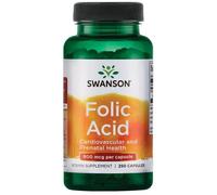 Swanson Folic Acid Capsules 800mcg x 250