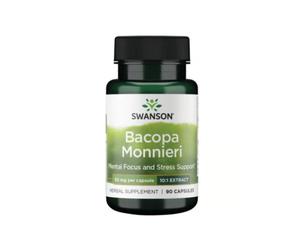 Swanson Full Spectrum Bacopa Monnieri Cognition 50mg Cognitive Support Capsules - 90 Capsules