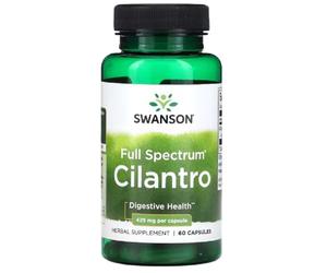 Swanson - Full Spectrum Cilantro, 425mg | Detox and Immune Support - 60 Capsules