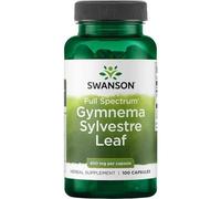 Swanson Gymnema Sylvestre Leaf Supplement for blood sugar support 100 pcs, capsule, 400 mg